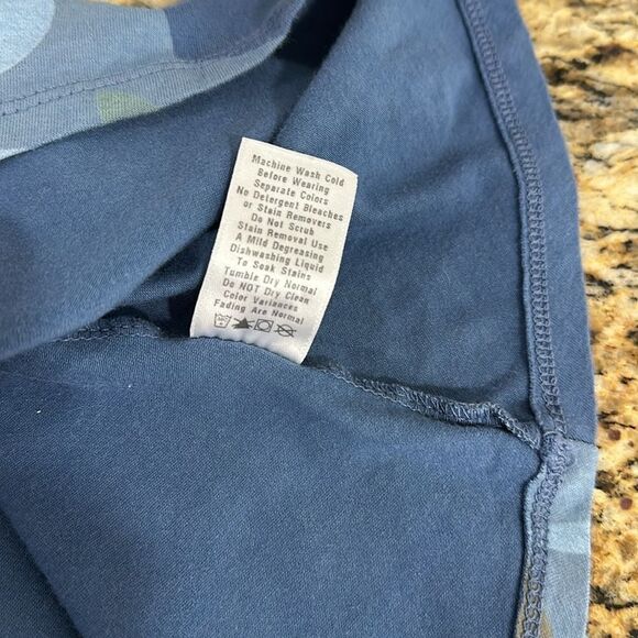 FRESH PRODUCE Deep Dive Blue Fresh Blossoms Lily Fit And Flare Dress Size M - Picture 8 of 11